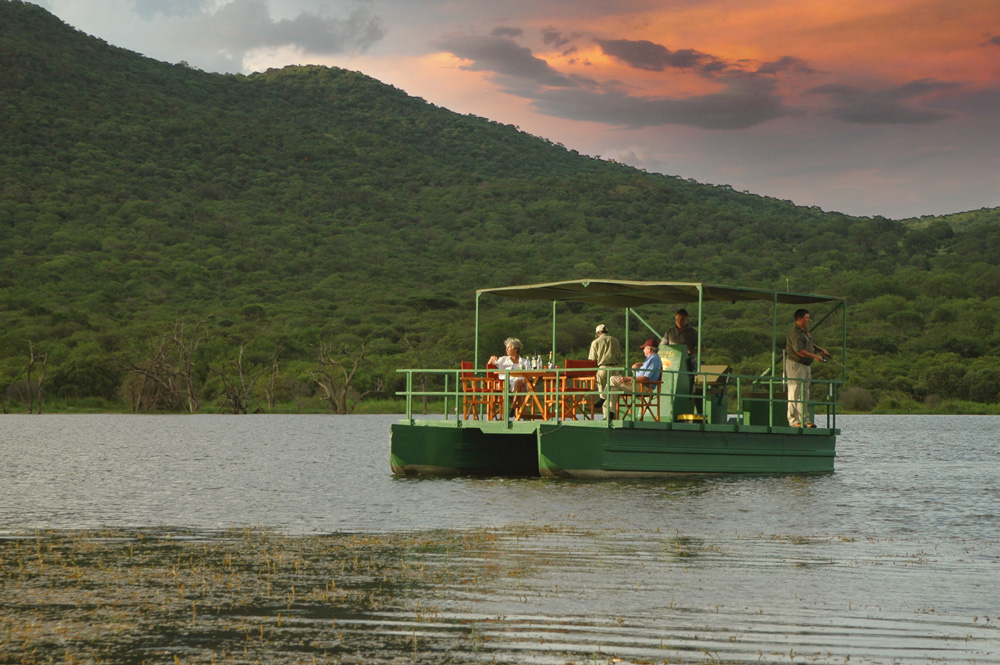 River cruise - Mkuze Falls Lodge in Amazulu Game Reserve near Hluhluwe iMfolozi, KwaZulu-Natal